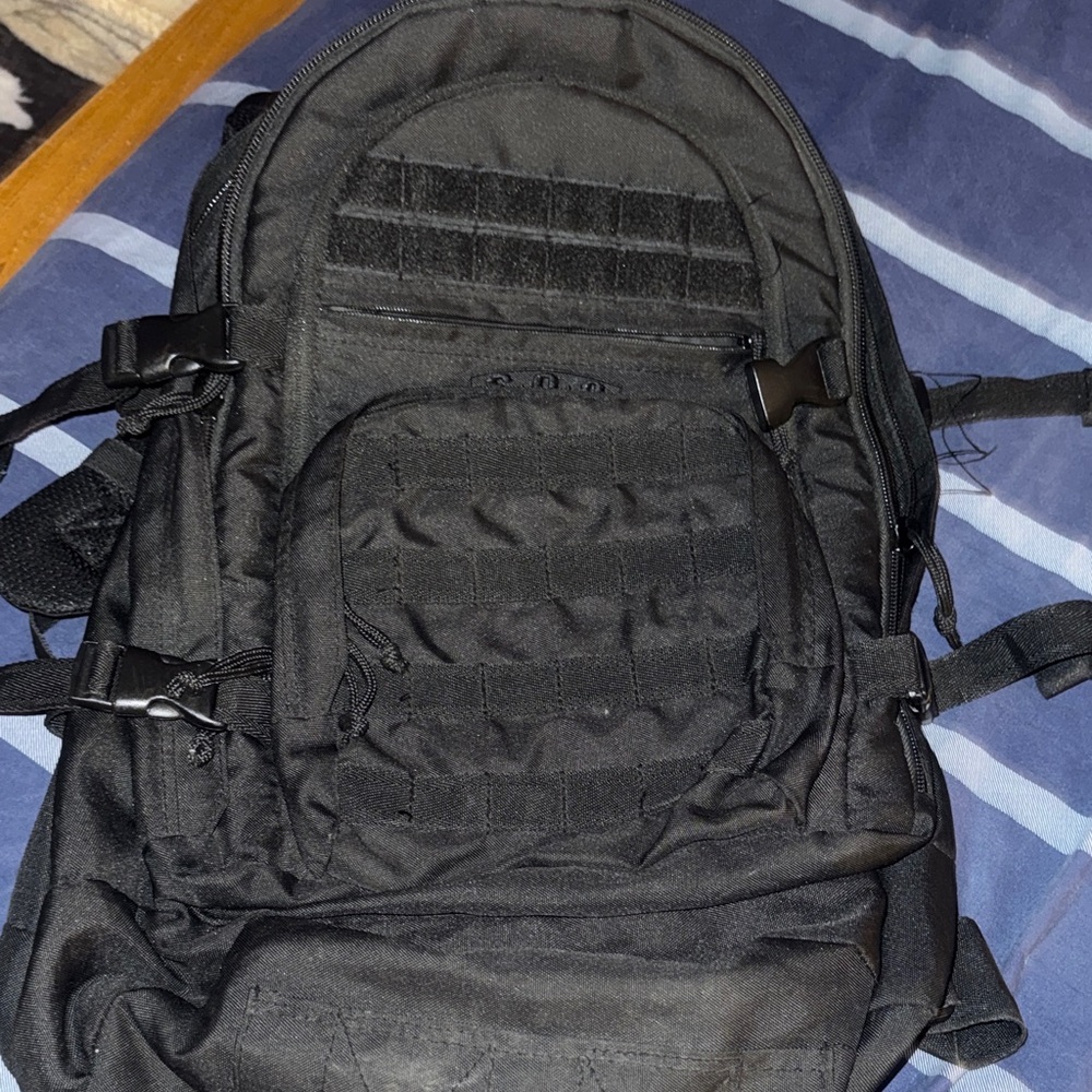 Premium Black Tactical Backpack with MOLLE Panel - S.O.C brand